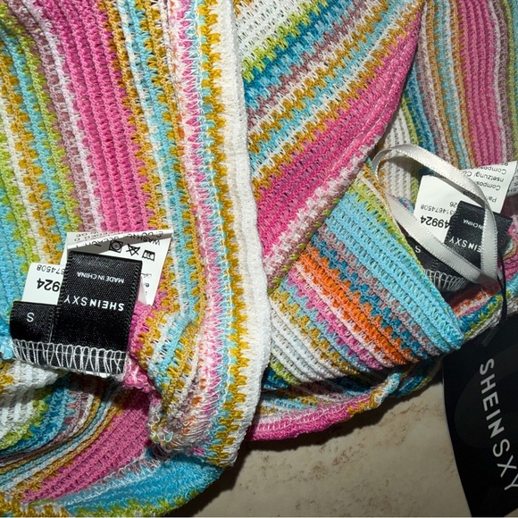 Colorful Striped Two-Piece Set - Picture 3 of 3